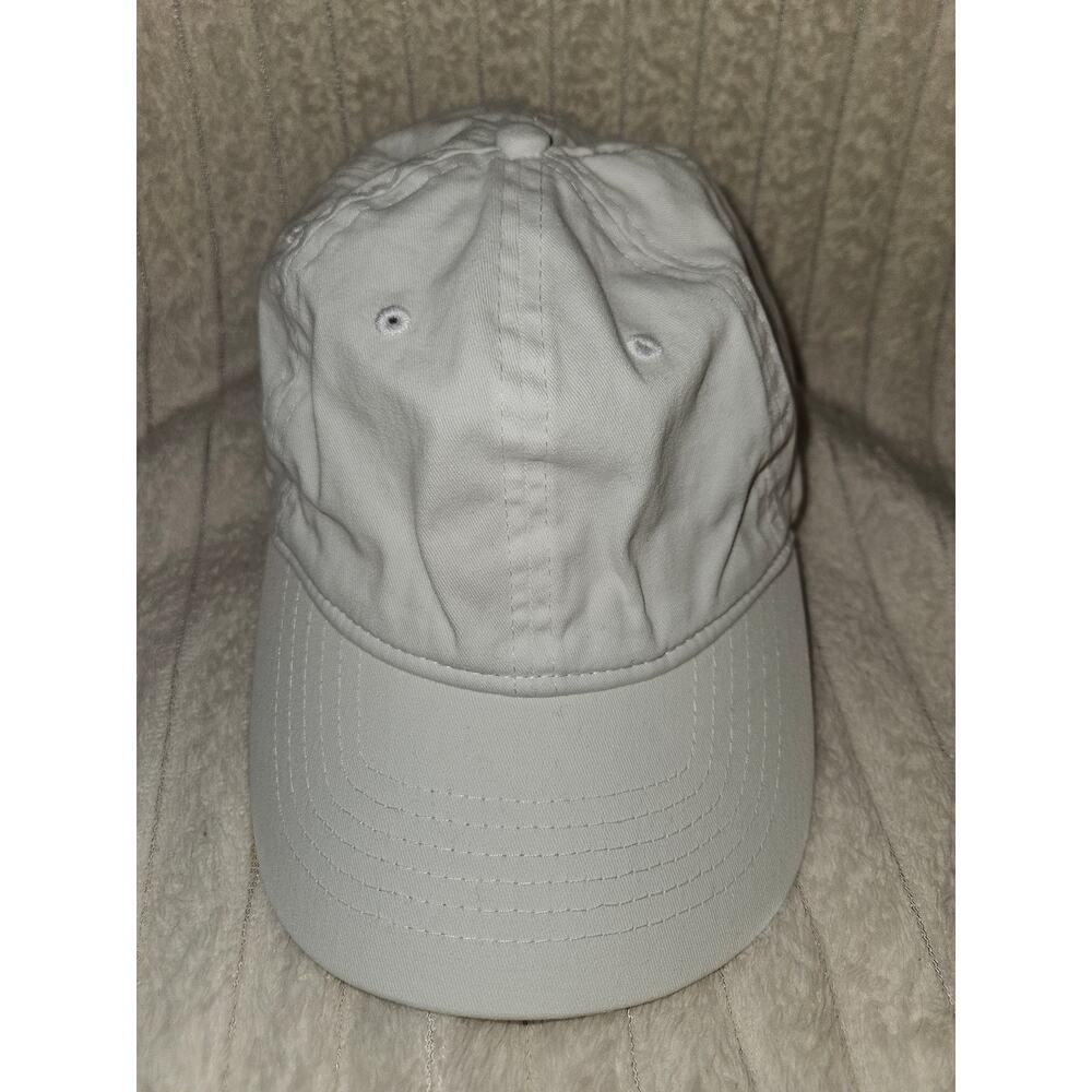 George Men's White Cotton Blank Adjustable Dad Hat Baseball Cap